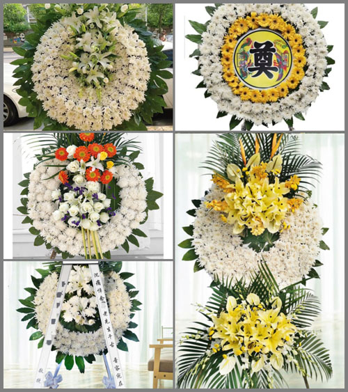 福建龙岩武平县岩前镇和安村花圈速递